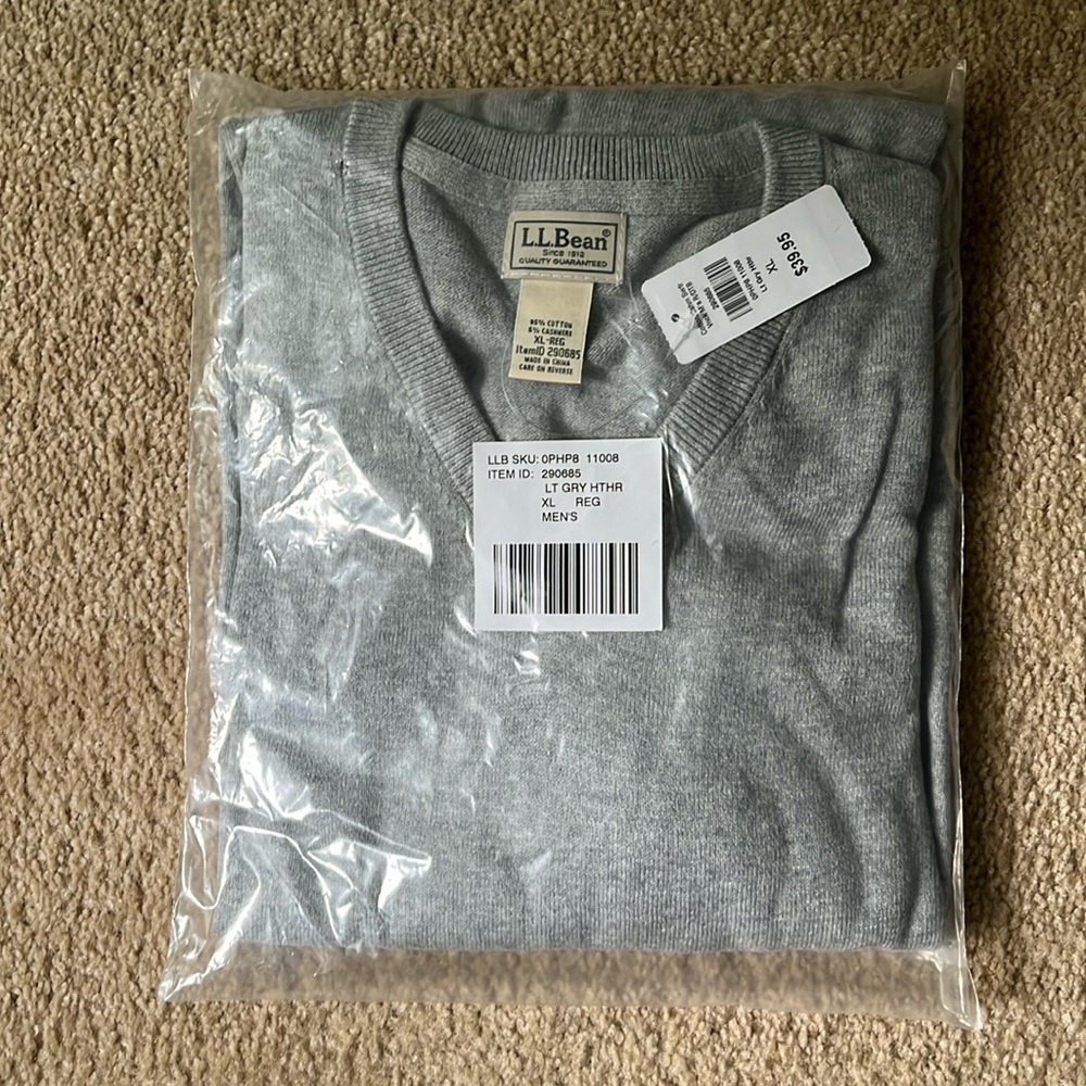 New with tags, men's sweater